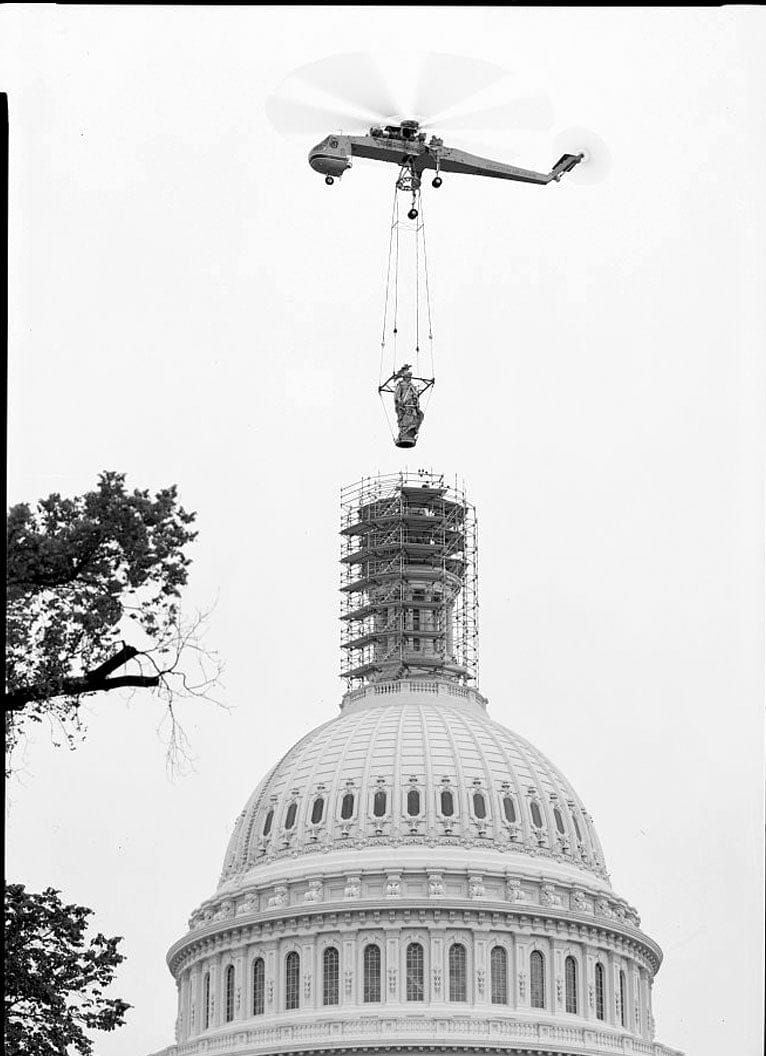 Historic Photo : U.S. Capitol, Statue of Freedom, Intersection of North, South, & East Capitol Streets & Capitol Mall, Washington, District of Columbia, DC 4 Photograph