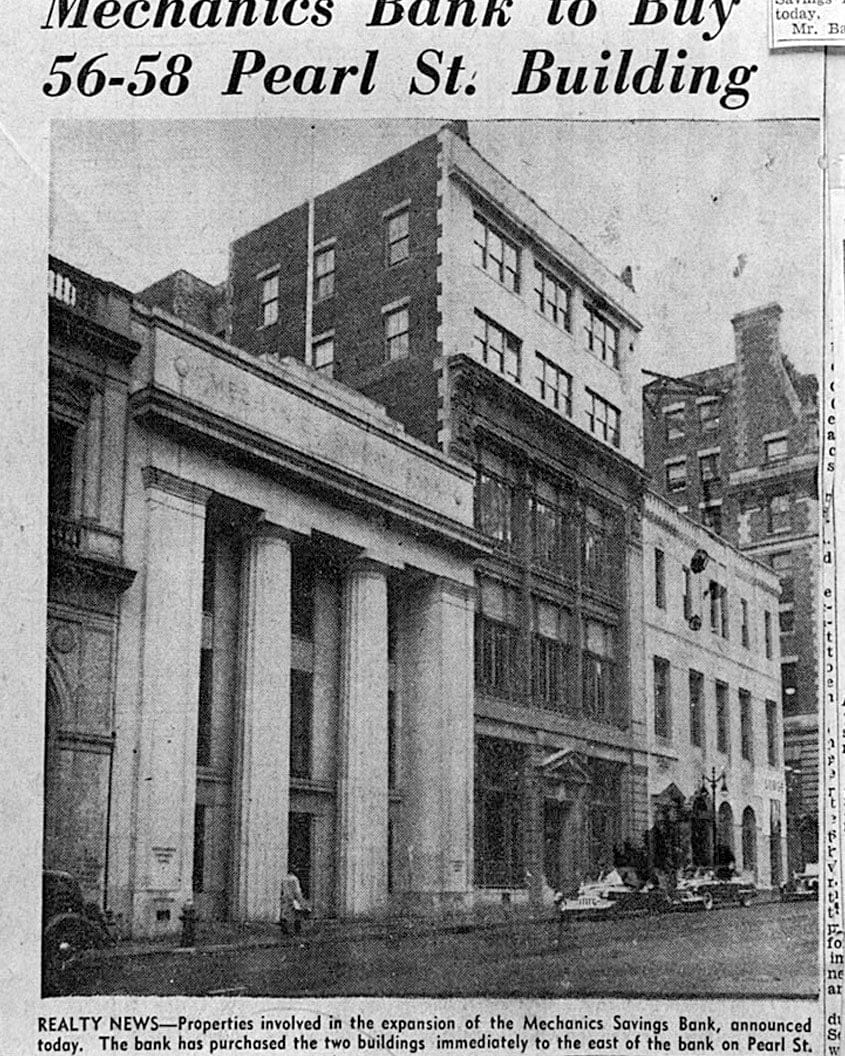 Historic Photo : Mechanics Savings Bank Building, 80 Pearl Street, Hartford, Hartford County, CT 2 Photograph