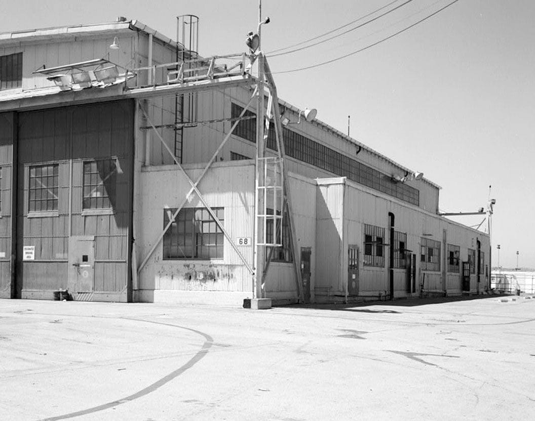 Historic Photo : Naval Air Station North Island, Seaplane Hangars, Roe Street, North Island, San Diego, San Diego County, CA 1 Photograph