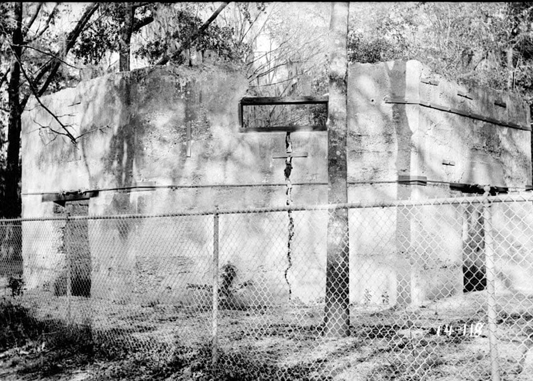 Historic Photo : Santo Domingo Mission (Ruins), Near Altamaha Canal (River), Broadfield, Glynn County, GA 2 Photograph
