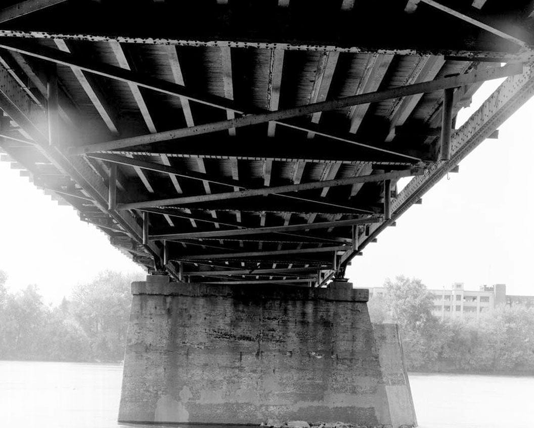 Historic Photo : Bridge Street Bridge, Spanning Connecticut River on CT State Route 140, Windsor Locks, Hartford County, CT 1 Photograph