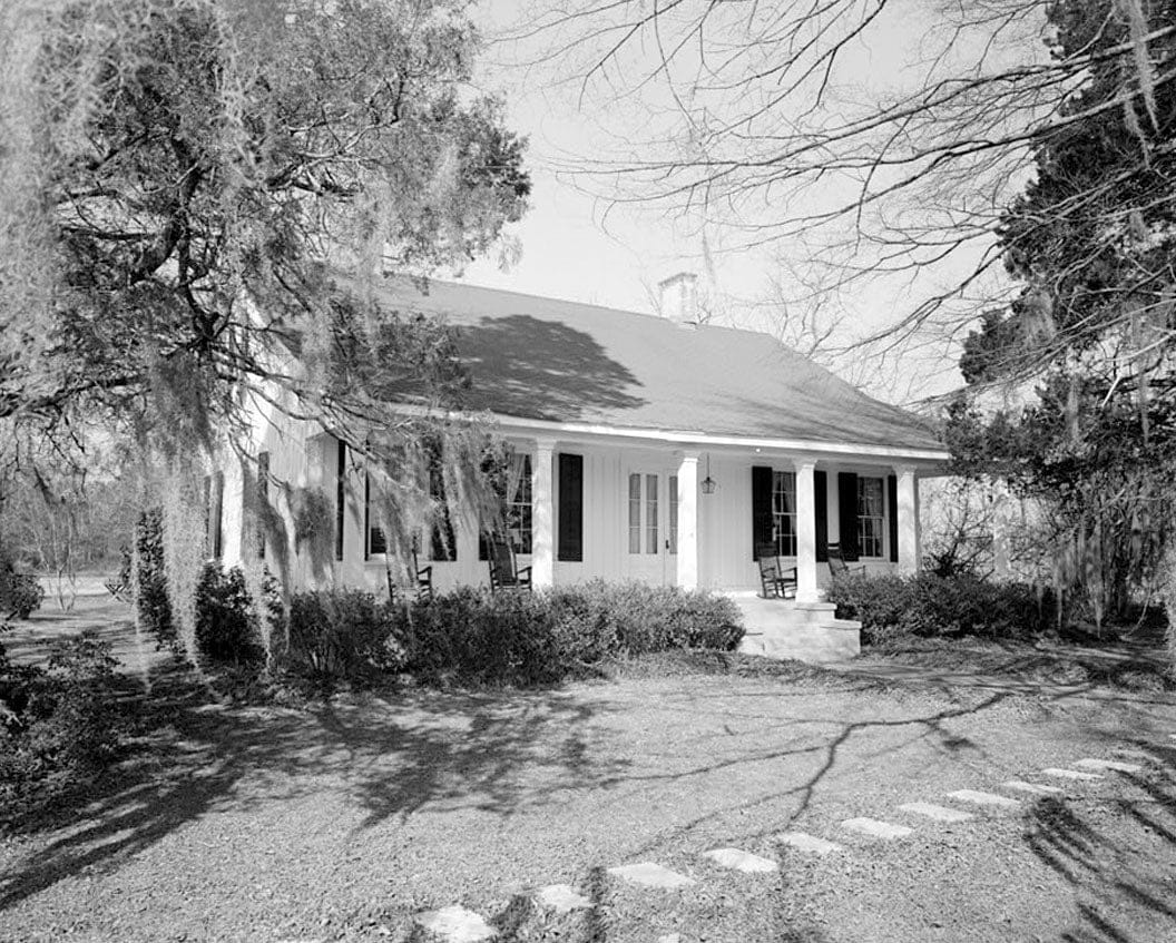 Historic Photo : Polhill-Baugh House, State Highway 243, Milledgeville, Baldwin County, GA 1 Photograph
