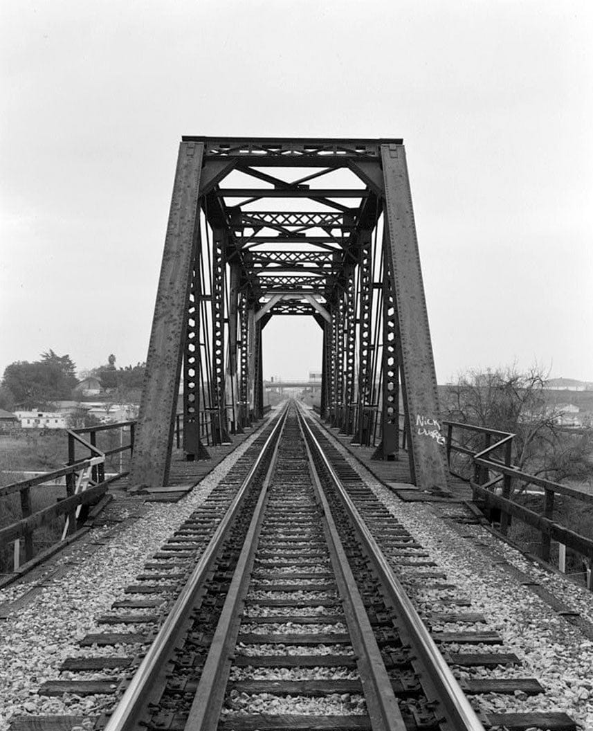 Historic Photo : Stanislaus River Bridge, Atchison, Topeka & Santa Fe Railway at Stanislaus River, Riverbank, Stanislaus County, CA 3 Photograph