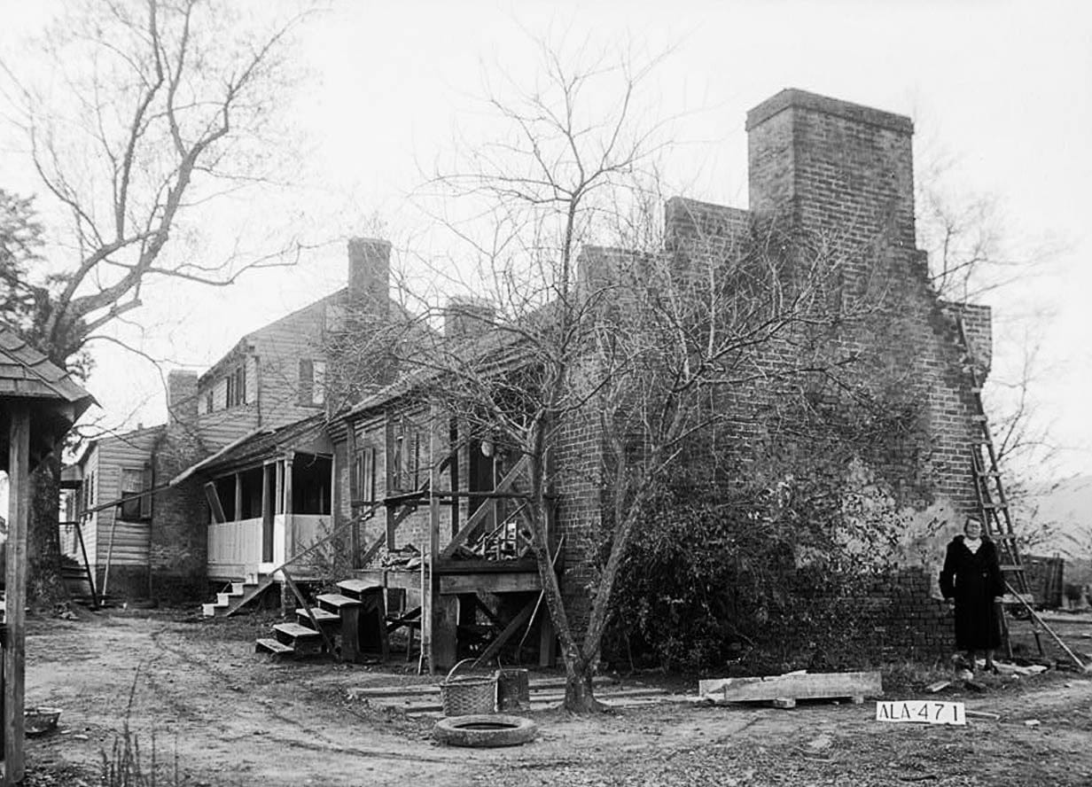 Historic Photo : Borders-Blackman House, DeArmanville-Choccolocco Road, Oxford, Calhoun County, AL 3 Photograph
