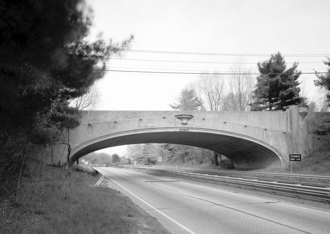 Historic Photo : Merritt Parkway, Park Avenue Bridge, Trumbull, Fairfield County, CT 1 Photograph