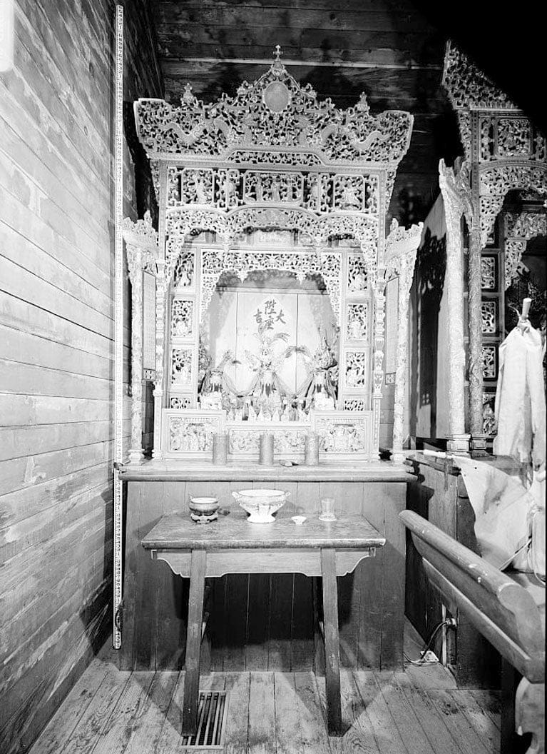Historic Photo : Weaverville Joss House, Oregon Street, Weaverville, Trinity County, CA 17 Photograph