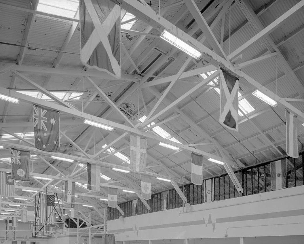 Historic Photo : U.S. Naval Base, Pearl Harbor, Gymnasium Building, North Waterfront & Pierce Street near Berth S-13, Pearl City, Honolulu County, HI 4 Photograph