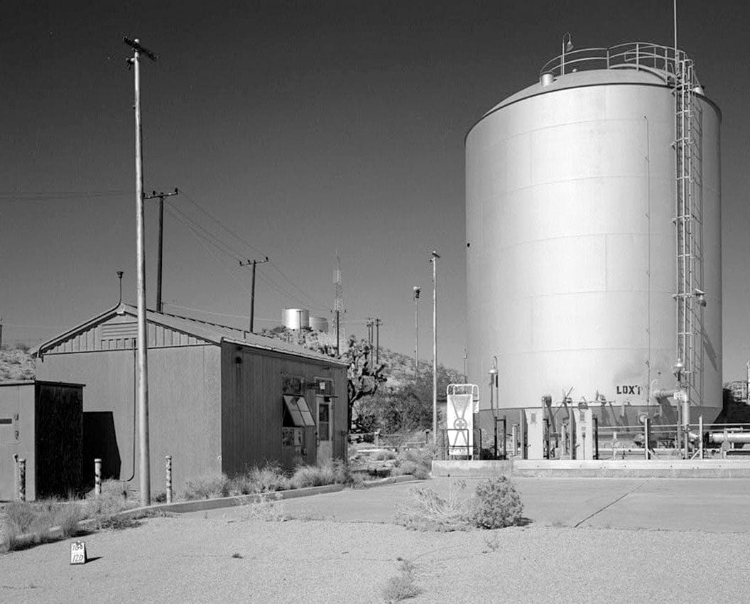 Edwards Air Force Base, Air Force Rocket Propulsion Laboratory, Liquid Oxygen & Nitrogen Storage Tank Farm, Intersection of Altair & Jupiter Boulevards, Boron, Kern County, CA 1