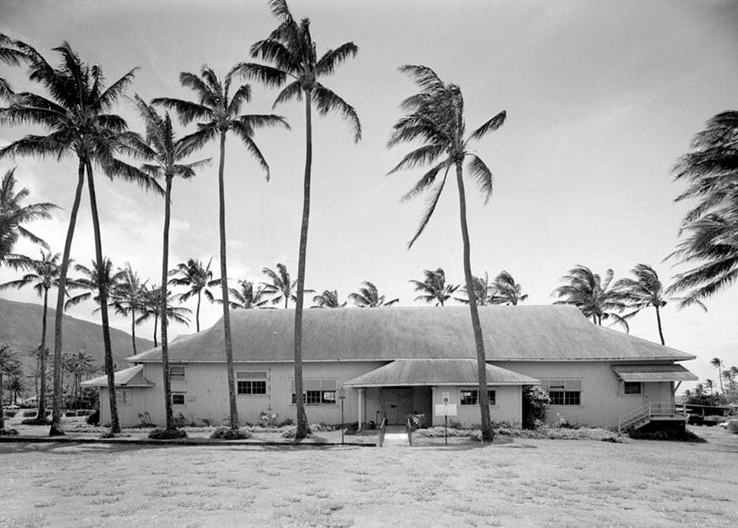 Historic Photo : Kalaupapa Social Hall, Moloka'i Island, Kalaupapa, Kalawao County, HI 1 Photograph