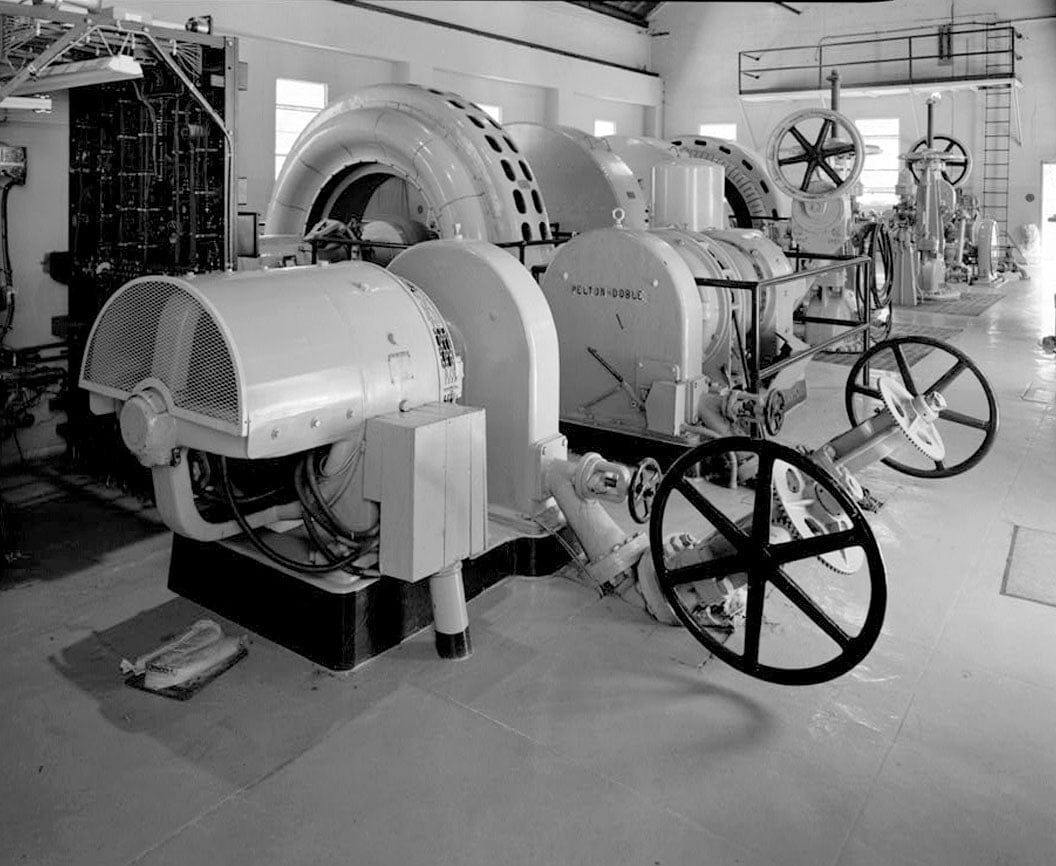 Historic Photo : Rush Creek Hydroelectric System, Powerhouse Exciters, Rush Creek, June Lake, Mono County, CA 4 Photograph