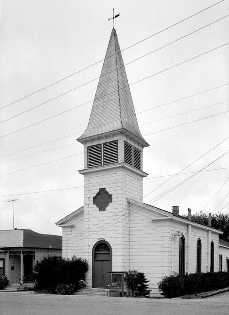 Historic Photo : Congregational Church, San Gregorio Street, Pescadero, San Mateo County, CA 1 Photograph
