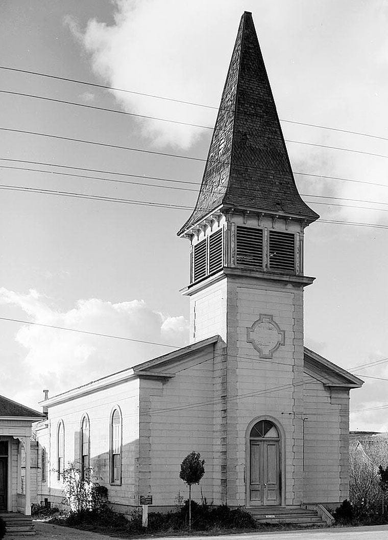Historic Photo : Congregational Church, San Gregorio Street, Pescadero, San Mateo County, CA 2 Photograph