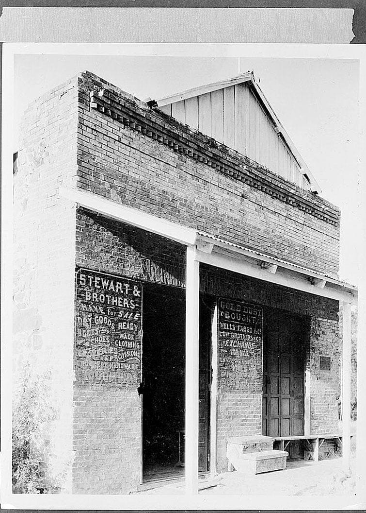 Historic Photo : Wells Fargo Express Office Building, North Highway 20, Timbuctoo, Yuba County, CA 1 Photograph