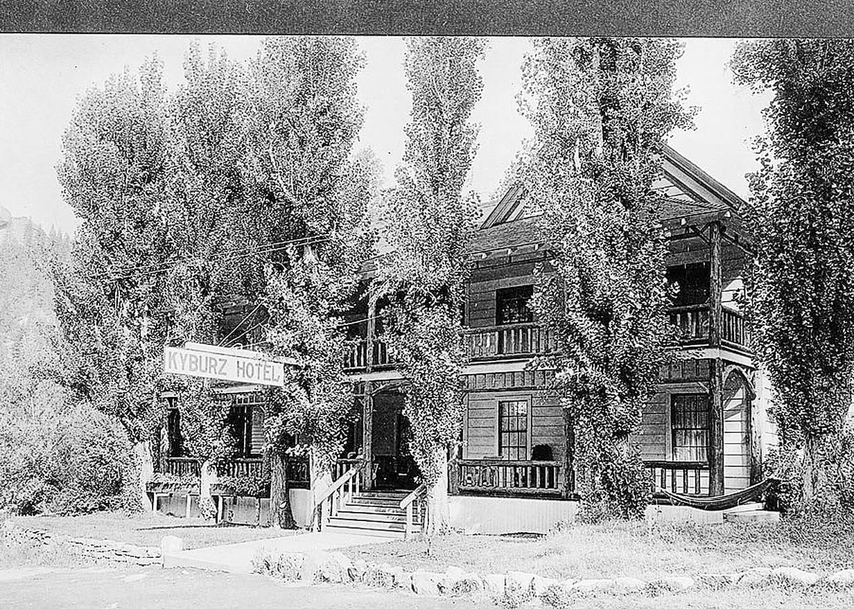 Historic Photo : Kyburz Hotel, U.S. Highway 50, Kyburz, El Dorado County, CA 1 Photograph