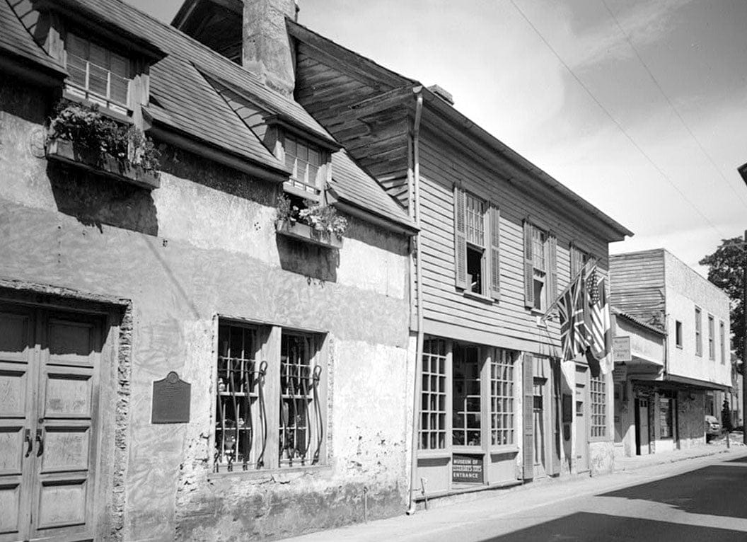 Historic Photo : Rodriguez-Avero-Sanchez House, 52 Saint George Street, Saint Augustine, St. Johns County, FL 1 Photograph