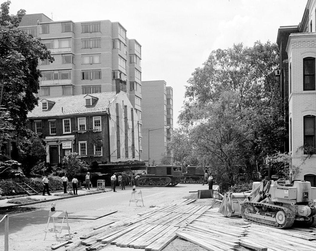 Historic Photo : Lenthall Houses, 612-614 Nineteenth Street Northwest-moved to 606-610 Twenty-first Street, Washington, District of Columbia, DC 9 Photograph