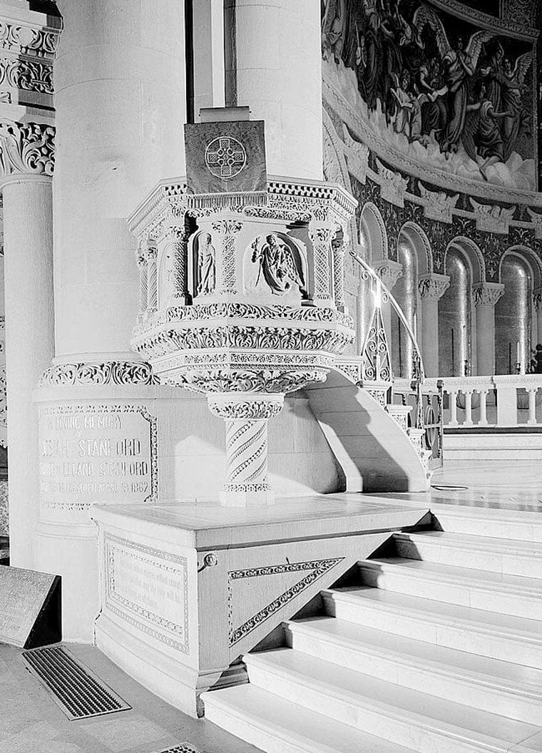 Historic Photo : Stanford University Memorial Church, Stanford University Campus, Stanford, Santa Clara County, CA 4 Photograph