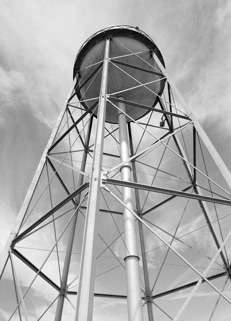 Historic Photo : Agnews State Hospital, Main Water Tower & Pumphouse, Fourth Street between Avenues A & B, Santa Clara, Santa Clara County, CA 2 Photograph