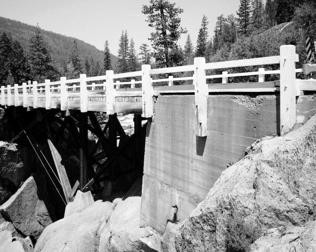 Historic Photo : Middle Fork Stanislaus River Bridge, Spans Middle Fork Stanislaus River at State Highway 108, Dardanelle, Tuolumne County, CA 1 Photograph