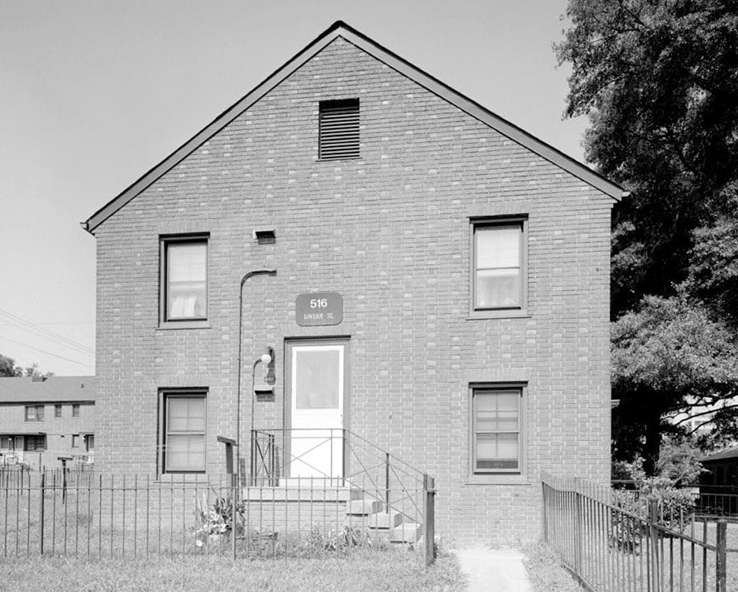 Historic Photo : Clark Howell Homes, Building 12-B, 516 Lovejoy Street, Atlanta, Fulton County, GA 1 Photograph