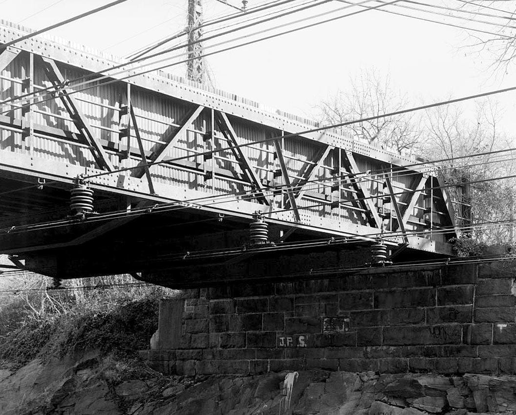 Historic Photo : Bridge Street Bridge, Spanning Metro North Railroad on Bridge Street, Norwalk, Fairfield County, CT 2 Photograph