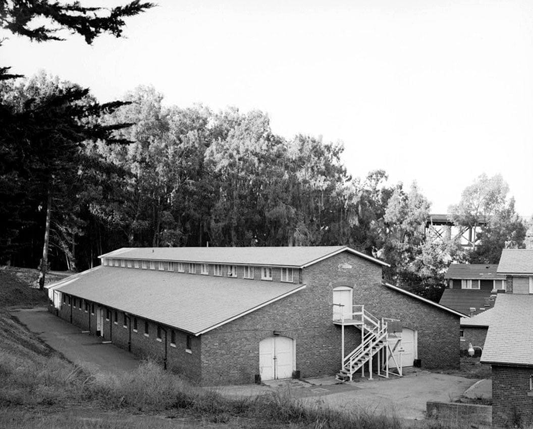 Historic Photo : Presidio of San Francisco, Cavalry Stables, Cowles Street, between Lincoln Boulevard & McDowell Street, San Francisco, San Francisco County, CA 12 Photograph