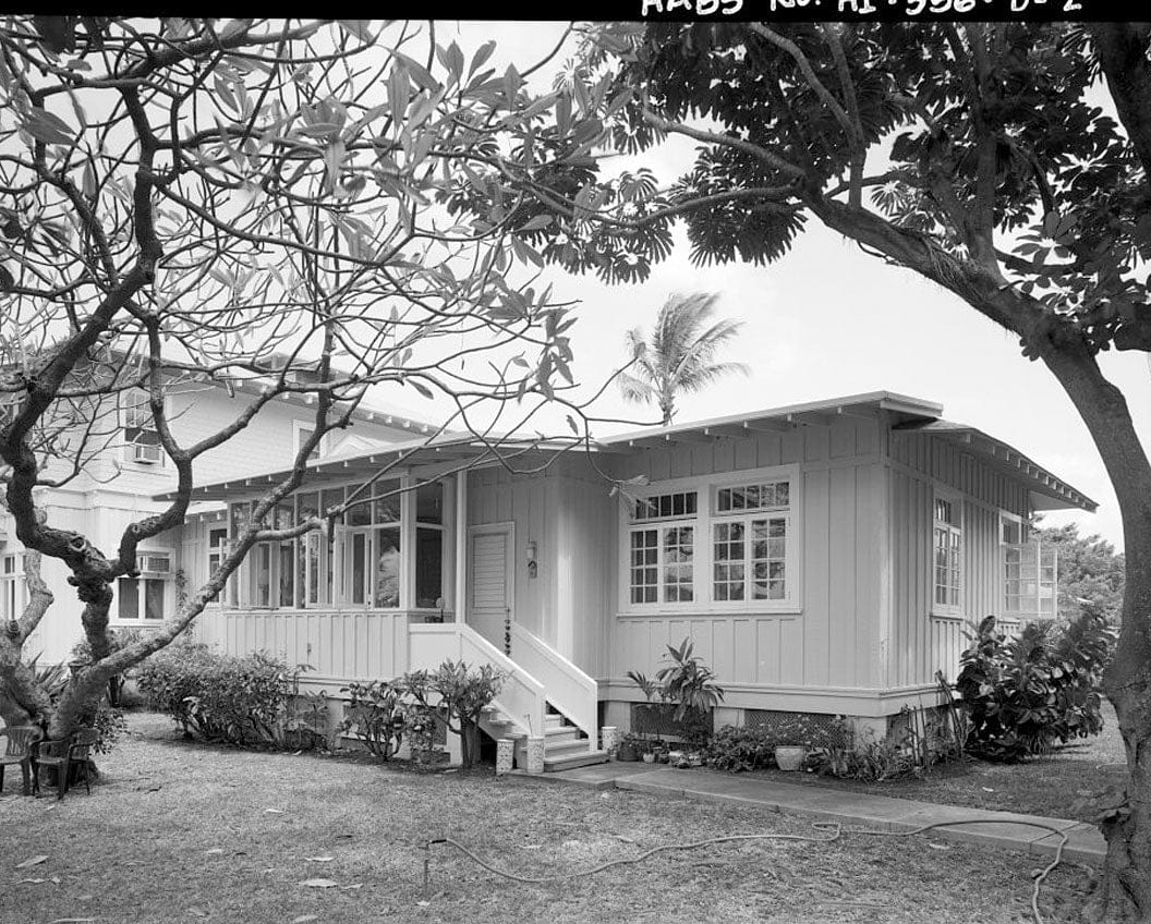 Historic Photo : U.S. Naval Base, Pearl Harbor, Naval Housing Area Hospital Point, Commanding Officer's Quarters, 6-8 First Street, Pearl City, Honolulu County, HI 2 Photograph