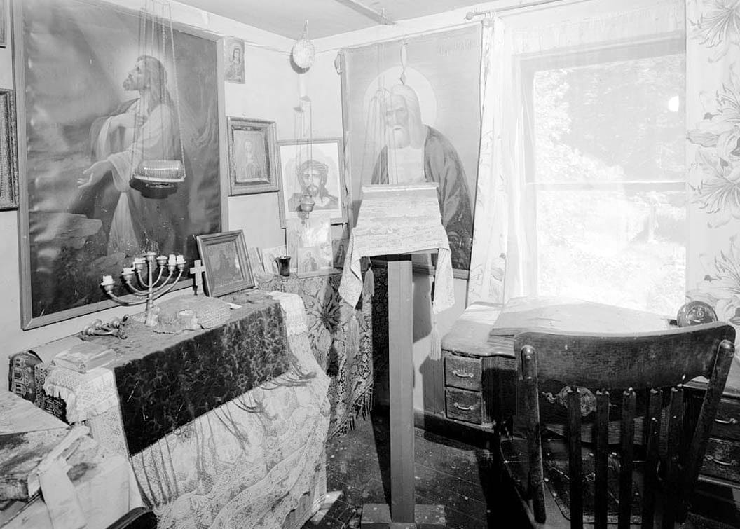 Historic Photo : Saints Sergius & Herman of Valaam Russian Orthodox Chapel, Father Gerasim's Cell, Spruce Island, Ouzinkie, Kodiak Island Borough, AK 3 Photograph