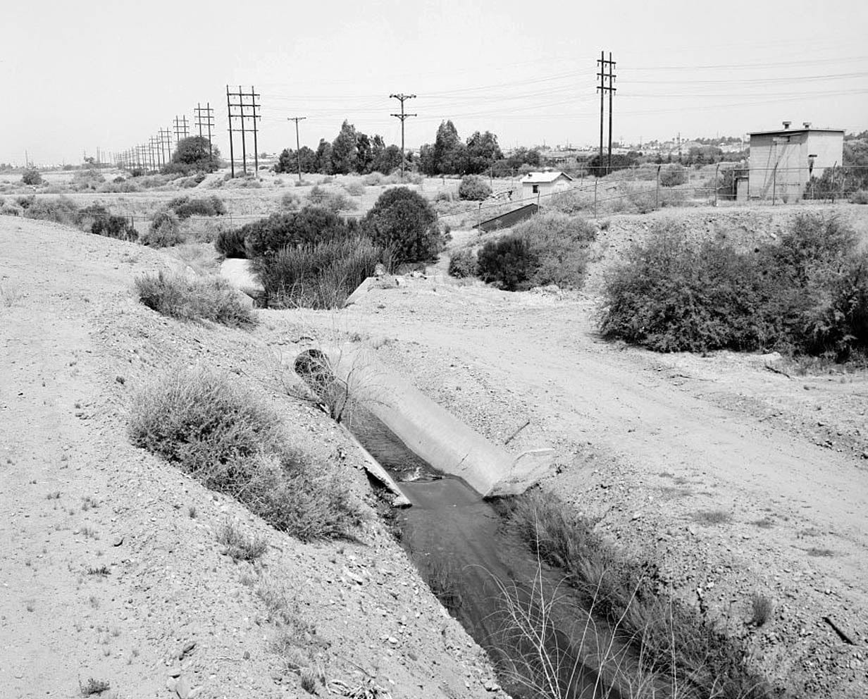 Historic Photo : Crosscut Steam Plant, Indian Bend Pond & Pump Ditch, North side Salt River near Mill Avenue & Washington Street, Tempe, Maricopa County, AZ 1 Photograph