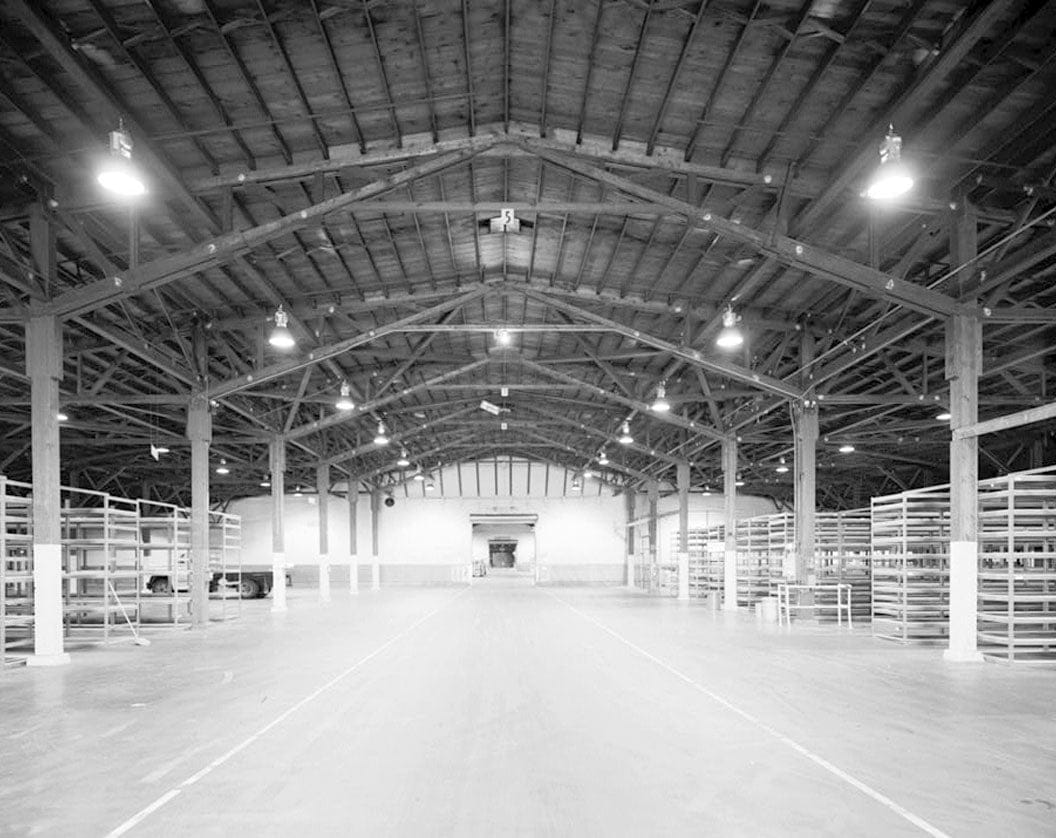Historic Photo : Oakland Naval Supply Center, Warehouse Type D, Maritime Street at Seventh Avenue, Oakland, Alameda County, CA 2 Photograph
