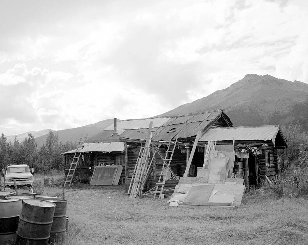Historic Photo : Dow Ulen Cabin & Wind Generator, Koyukuk River at Wiseman Creek, Bettles Vicinity, Wiseman, Yukon-Koyukuk Census Area, AK 5 Photograph
