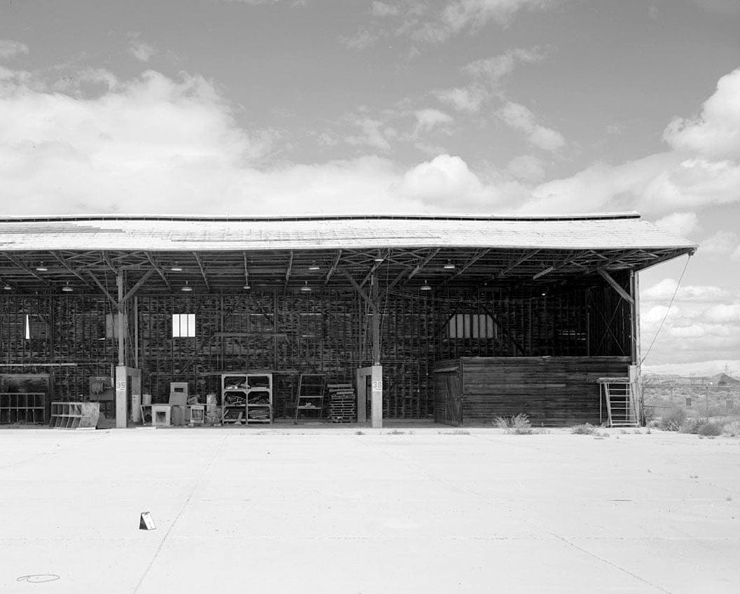 Historic Photo : Barstow-Daggett Airport, Hangar Shed No. 4, 39500 National Trails Highway, Daggett, San Bernardino County, CA 3 Photograph