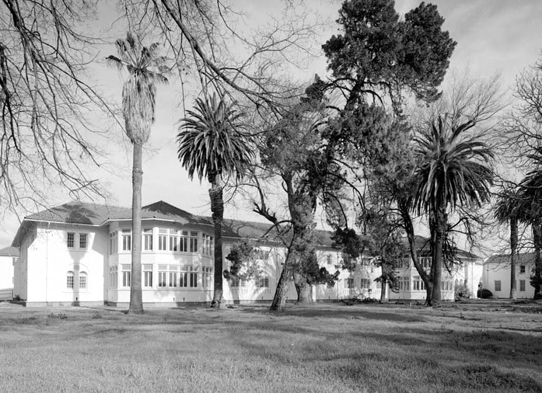 Historic Photo : Agnews State Hospital, Men's Receiving Building, East Side of North Circle Drive, Santa Clara, Santa Clara County, CA 1 Photograph