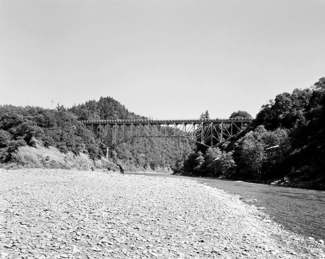 Historic Photo : South Fork Trinity River Bridge, State Highway 299 spanning South Fork Trinity River, Salyer, Trinity County, CA 4 Photograph