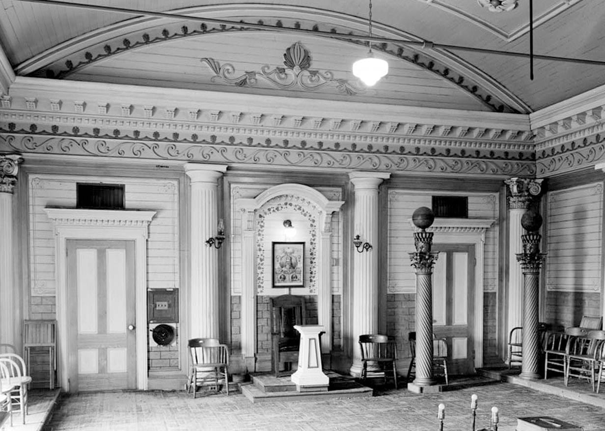 Historic Photo : Masonic Temple, Lansing & Ukiah Streets, Mendocino, Mendocino County, CA 2 Photograph