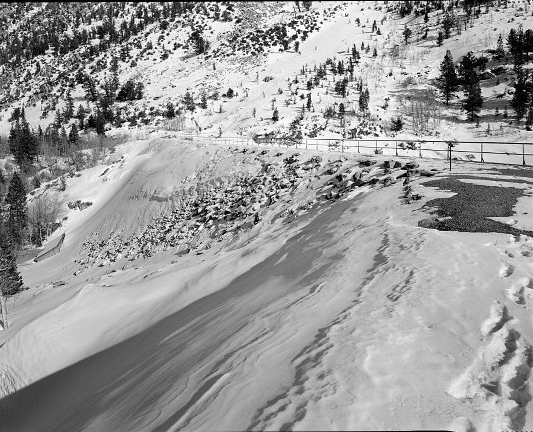 Historic Photo : Bishop Creek Hydroelectric System, Plant 2, Lake Sabrina Dam, Bishop Creek, Bishop, Inyo County, CA 3 Photograph