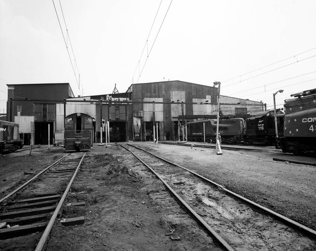 Historic Photo : Pennsylvania Railroad Improvements, Repair Shop, Vandever & Bowers Streets, Wilmington, New Castle County, DE 1 Photograph