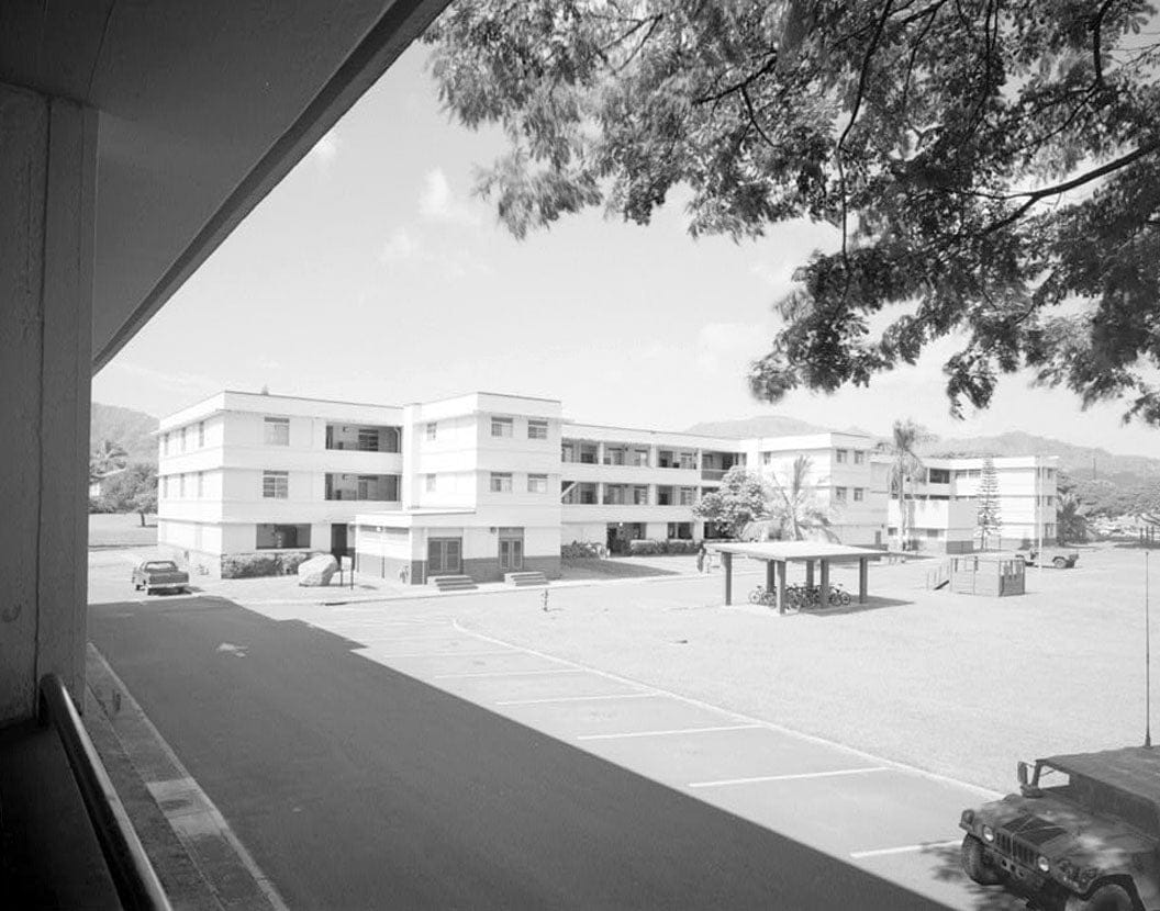 Schofield Barracks Military Reservation, Quadrangle K Barracks Type, Between Wilson Street & Capron Avenue near Williston Avenue, Wahiawa, Honolulu County, HI 1