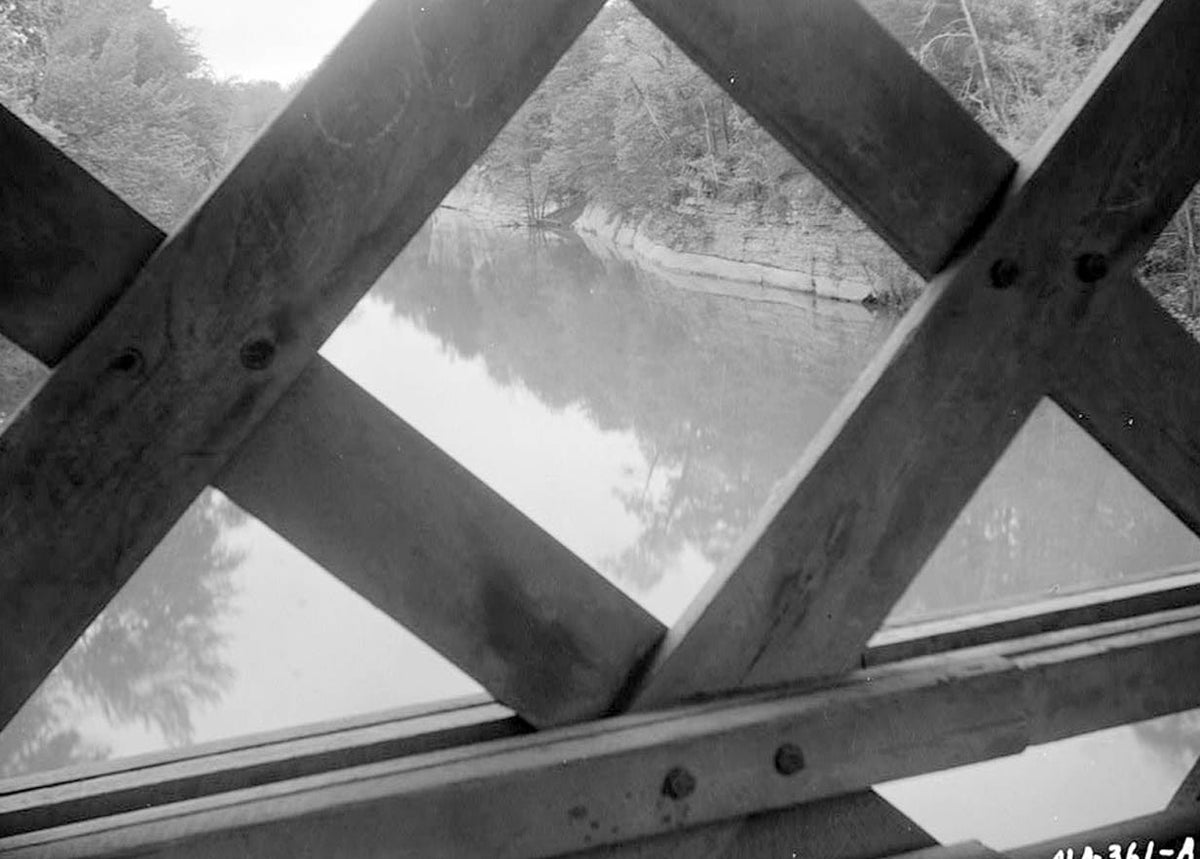 Historic Photo : Big Bear Creek Covered Bridge, Allsboro, Colbert County, AL 2 Photograph