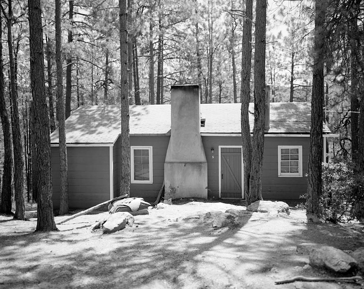 Historic Photo : Horsethief Basin Resort, Cabin No. 5, 7 miles Southeast of Crown King, Crown King, Yavapai County, AZ 1 Photograph