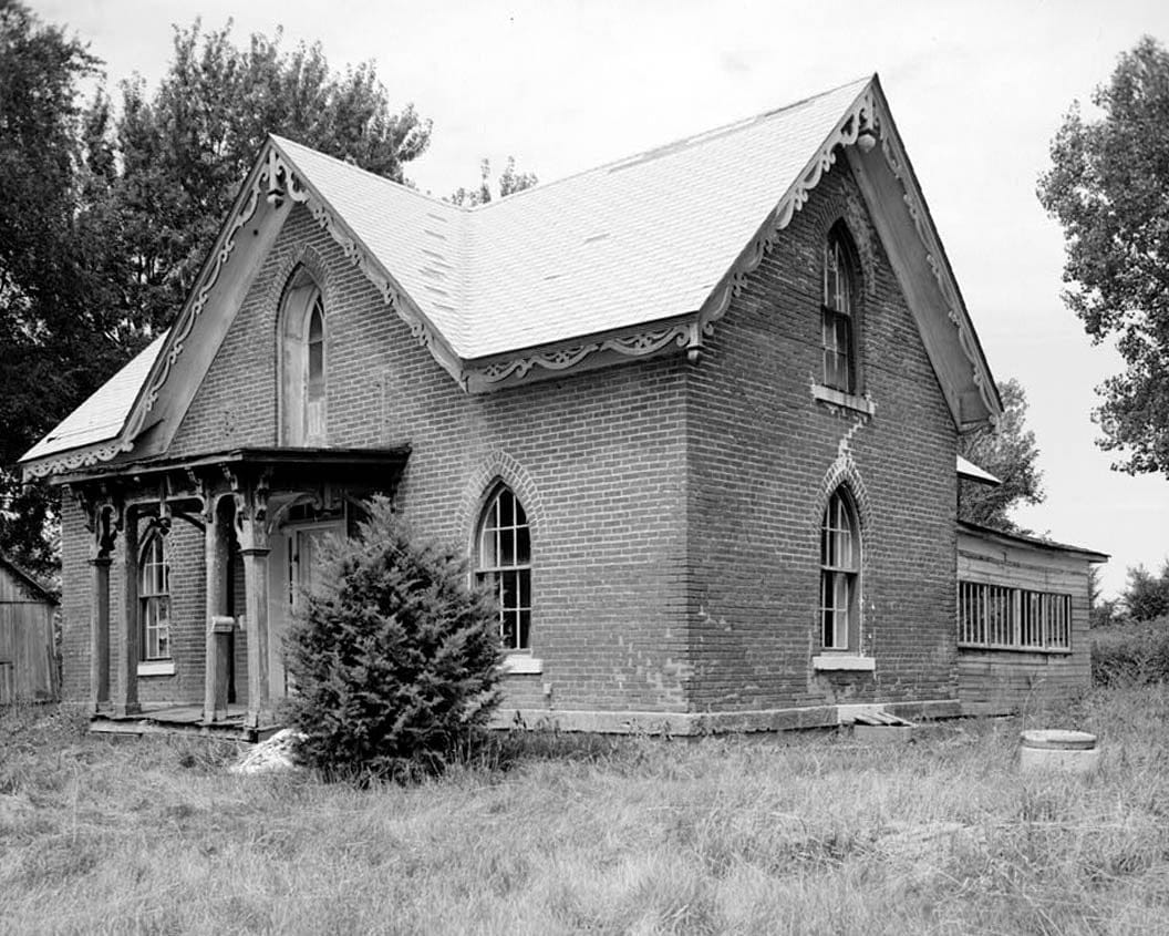 Historic Photo : John Reichard House, State Route 92 vicinity, Knoxville, Marion County, IA 12 Photograph
