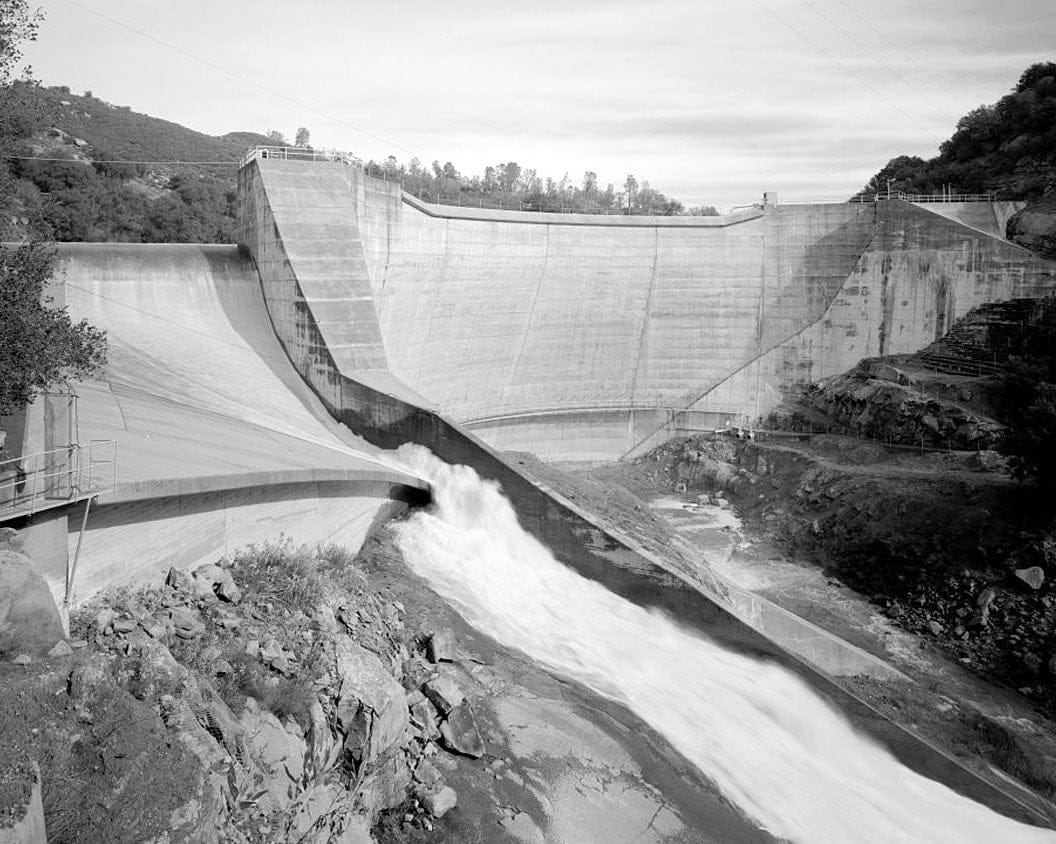 Historic Photo : Salinas Dam, Salinas River near Pozo Road, Santa Margarita, San Luis Obispo County, CA 2 Photograph