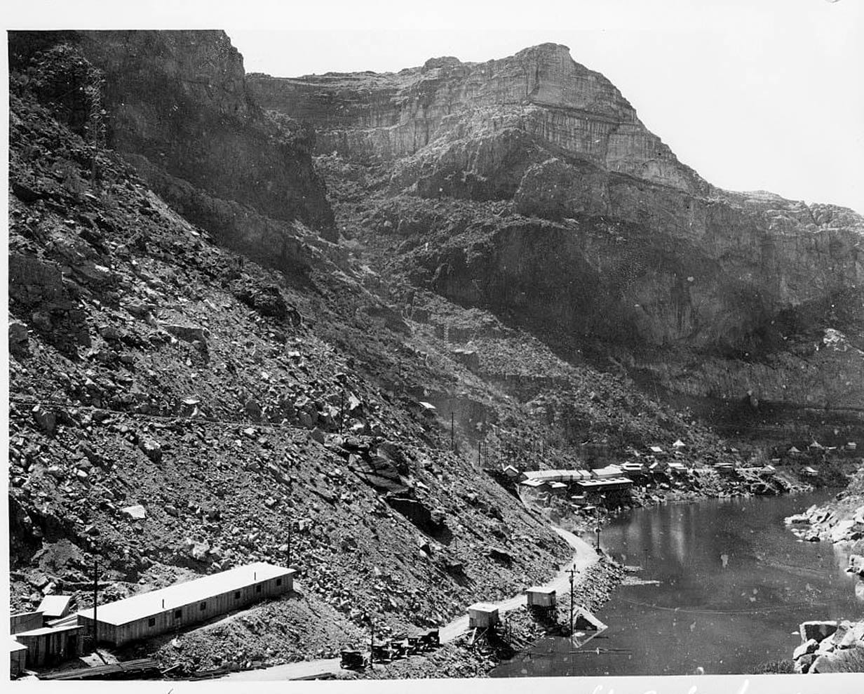 Historic Photo : Horse Mesa Dam, Salt River, 65 miles East of Phoenix, Phoenix, Maricopa County, AZ 8 Photograph