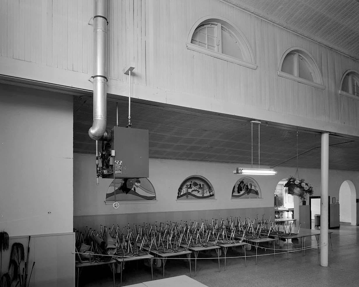 Historic Photo : Phoenix Indian School, Dining Hall, Northeast Corner of Central Avenue & Indian School Road, Phoenix, Maricopa County, AZ 4 Photograph