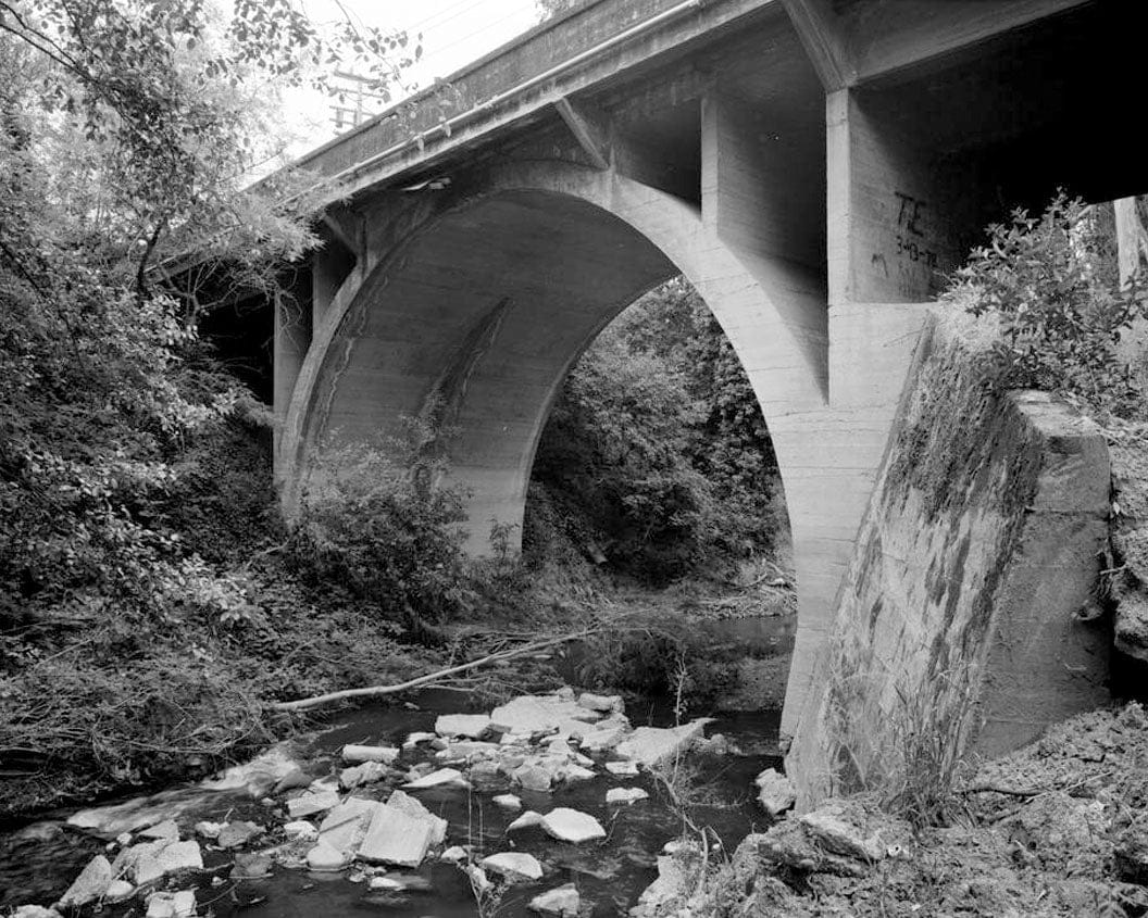Historic Photo : Crow Creek Bridge, Spanning Crow Creek on Grove Way, Castro Valley, Alameda County, CA 3 Photograph