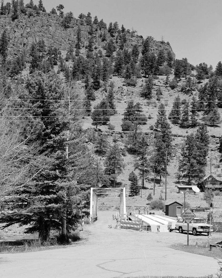 Historic Photo : Baxterville Bridge, Spanning Rio Grande River at Masonic Park Drive, South Fork, Rio Grande County, CO 8 Photograph