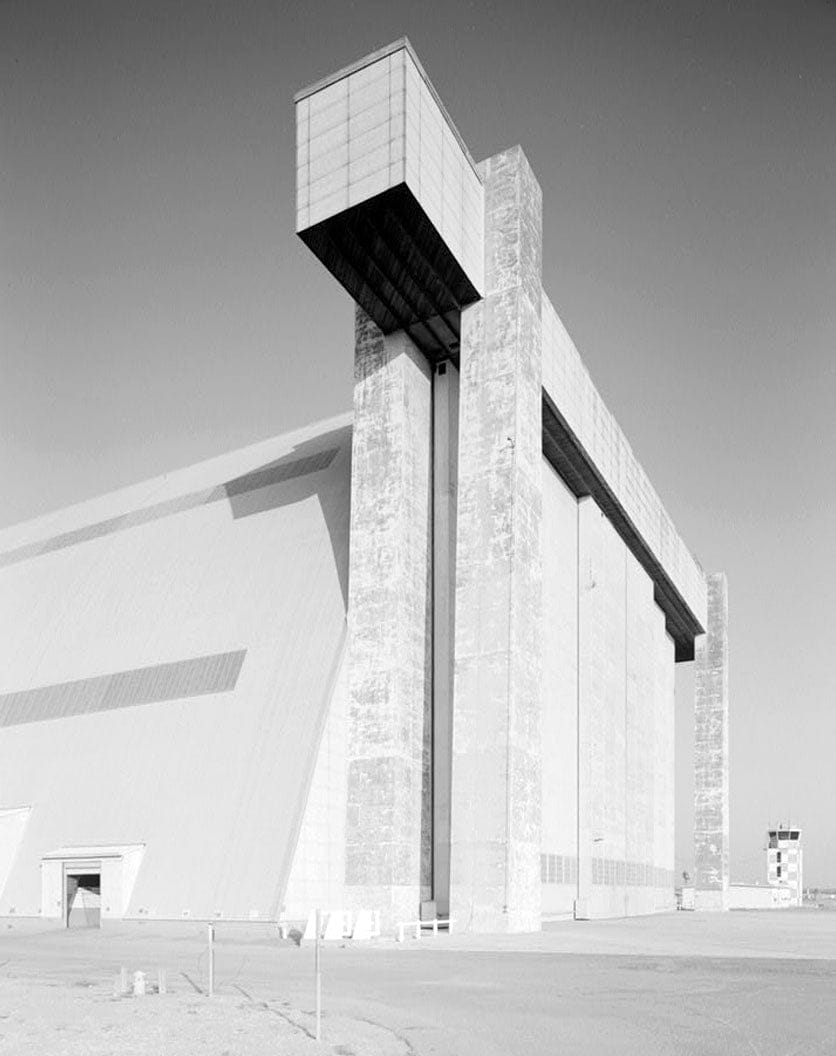 Historic Photo : Marine Corps Air Station Tustin, Northern Lighter Than Air Ship Hangar, Meffett Avenue & Maxfield Street, Tustin, Orange County, CA 7 Photograph