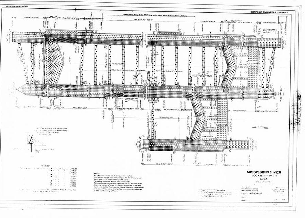 Historic Photo : Mississippi River 9-Foot Channel Project, Lock & Dam No. 11, Upper Mississippi River, Dubuque, Dubuque County, IA 33 Photograph