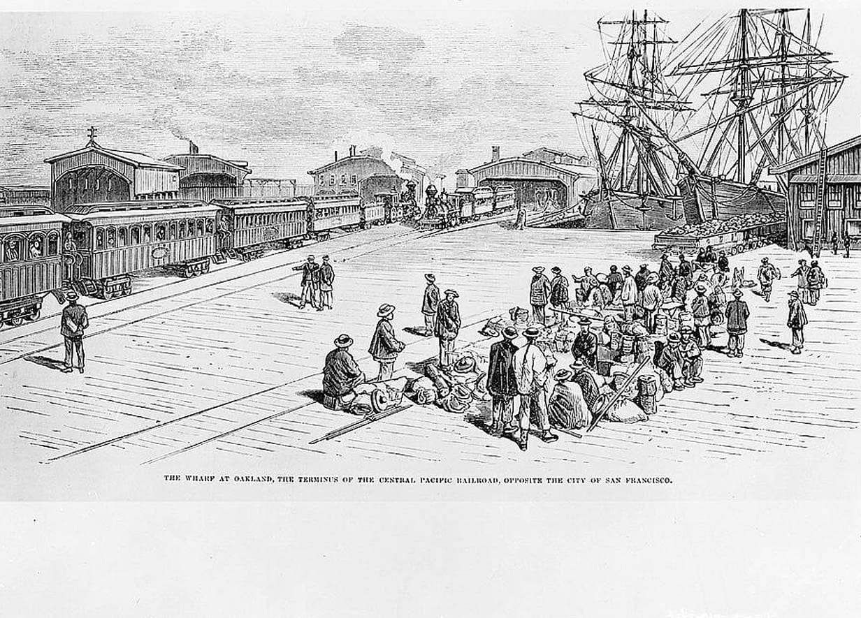 Historic Photo : Southern Pacific Mole & Pier, Seventh Street, Oakland, Alameda County, CA 2 Photograph