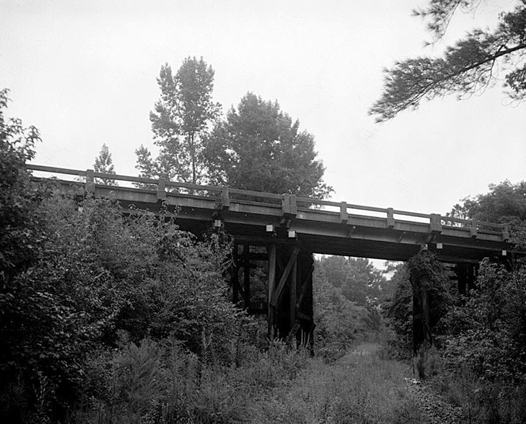 Historic Photo : Georgia DOT Bridge No. 145-00315-017.37E, State Route 315 spanning Southern Railroad, Ellerslie, Harris County, GA 1 Photograph